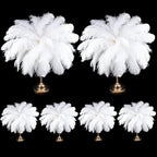 80 Pcs Large Natural Ostrich Feathers Plumes 14-16 Inch Bulk for DIY Crafts Wedding Party Centerpiece Vase