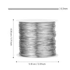 492FT Jewelry Wire 32 Gauge Tarnish-Resistant Copper Beading Wires Roll Bulk for DIY Crafts Jewelry Making, Silver Wire