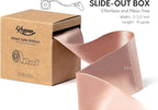Rose Gold Satin Ribbon Double-Faced Wired Ribbons for Gift Wrapping Flower Bouquet Bows Wedding Invitation Christmas Decor Crafts 2-1/2 Inch 10 Yards
