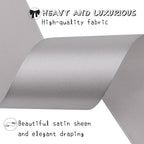 Gray Solid Satin Ribbon 2 Inch 25 Yards Solid Polyester Fabric Ribbon for Gift Wrapping Wedding Christmas Baby Shower Birthday Party Decoration Handmade Immortal Flower Craft