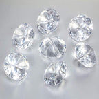 Boao 24 Pack Diamond Place Card Holders Acrylic Table Number Holder Card Stands Crystal Diamond Party Decorations Favor for Weddings Home Table(Clear)