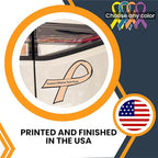 Magnet Me Up Custom Ribbon Magnet Decal, 7x3.5 Inches, Customizable Decal for Businesses, Personal Use, Choose Your Text, Magnetic Vinyl for Car, Truck, and Lockers, Bumper Magnet, Crafted in USA