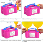 Chamvis Balloon Arch Kit and Electric Balloon Pump, 7.4ft Balloon Arch Stand with Base - for Wedding Baby Shower Birthday Party Decorations