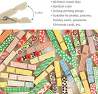 80 Pieces Colorful Painted Wood Clothespins for Craft Mini Photo Clips Wooden Clothespin Small Clothes Pins for Photos Pictures Display Wooden Clothe Photo Paper Peg Decorative Clothespins for Wedding
