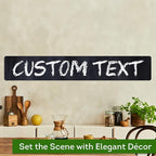 Custom Sign, Custom Street Sign, 11 Font Colors, 13 Font Styles, 4 Hole Options, 22 Sizes, 6x36 Inches, Rust Free DiBound, Fade Resistant, Made in USA by My Sign Center (Chalkboard Green)