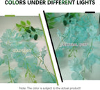 5 Pack Teal Wisteria Hanging Flowers Garland, 3.77 Feet Artificial Flower Vines, Fake Wisteria, Artificial Vines Hanging Garland for Backdrop Outdoor Yard Garden Decor