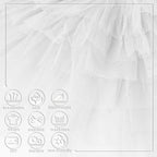 White Tulle Fabric Roll 6 Inch X 300 FT (100 Yards) Matte Tulle Ribbon Netting Mesh Spool for DIY Tutu Skirt Wedding Bow Gift Wrapping Baby Shower Christmas Party Halloween Decorations