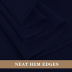 Fitable 6 Pack Navy Round Table Clothes - 70 Inches in Diameter - Stain Resistant and Washable Tablecloths, Polyester Fabric Table Covers for Wedding, Party, Banquet, Gathering