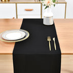 Farmhouse Black Table Runner Dining Table Runners 90 Inches Long Coffee Table Runner for Dresser Living Room Bedroom Holiday Party Banquet 12X90 Inch