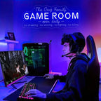 Custom Game Room Neon Sign for Wall Decor, Personalized LED Neon Name Signs, Dimmable Game Light Up Signs Customizable for Playroom Gaming Zone Man Cave Bedroom, Men Boys Gamer Birthday Gifts