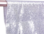 Poise3EHome 8Ft x 10Ft Silver Sequin Backdrop, Glitter Thick Satin Sequin Background Drapes, Sequence Xmas Thanksgiving Backdrop for Wedding Party Holiday Festival Decor