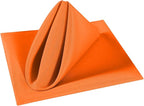 Cloth Napkins 20x20 inch Washable Polyester Dinner Napkins Soft Table Napkins for Wedding Party Dining Banquet(Orange,100PCS)