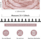 Dusty Pink Table Runner Cheese Cloth 10ft Gauze Runner Boho Cheesecloths Table Runner for Wedding Bridal Shower Birthday Sheer Fall Thanksgiving Boho Table Decoration