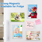 6 Pack Magnetic Picture Frames for Refrigerator 4x6, Acrylic Fridge Magnet Frame, Stylish Clear Framless Photo Frame for Home, Office, School Locker Display