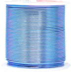 Mandala Crafts 18 Gauge Anodized Aluminum Craft Wire for Jewelry Making - 450 FT Colored Flexible Silver Copper Black Pink Ice Blue Red Wire - Bendable for Bonsai Armature Crafting Sculpting