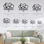Personalized Valentine's Day Wedding Gifts For Couple, Custom Metal Signs Wall Art, Monogram Name Metal Signs For Home Decor, Customized Anniversary Christmas Housewarming Gifts For Him Her