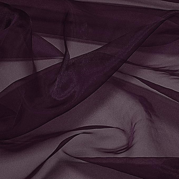 MDS Pack of 10 PCS Organza Chair Sashes Wider Dining Chair Bows Ribbon Tie Back for Wedding Party Birthday Bridal Shower Reception Event Banquet Home Chair Cover Decoration - Plum