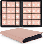 1000+ Pockets Trading Card Binder, Premium 16 Pocket Card Binder, Ringless Side Loading Collection Album Holder Folders for MTG, TCG, Game Cards & Sports Cards (Pink)