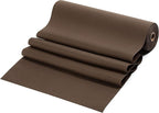 American Homestead Paper Table Runner Roll - 78 ft. Disposable Linen-Like Table Cover Roll - 20 Perforated Table Runners (16" x 48") for Parties, Weddings, and Events - Dark Brown