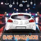 Chinco 18 Pcs Halloween Ghost Car Magnets Reflective Ghost Boo Refrigerator Automotive Magnet Stickers Cute Holiday Fridge Garage Door Decorations Holiday Waterproof Magnetic Decals