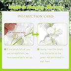 5 Pack Green Wisteria Hanging Flowers, 3.44 Ft Fake Hanging Flowers, Artificial Wisteria Garland Vines for Wedding Room Backdrop Outdoor Patio Garden Decoration