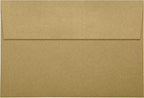 LUXPaper A10 Invitation Envelopes | Peel & Press | 6" x 9 1/2" | Grocery Bag Brown | 70lb. Text | 50 Qty