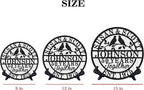 Personalized Christmas Gifts 2025 Best Housewarming Gifts Custom 50th or Any Year Wedding Anniversary Metal Sign Wedding Gifts Personalized Metal Name Signs Monogram Wall Decor