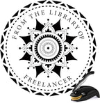 Personalized Book Embosser - Custom Library Stamp, Personal Gifts for Book Lovers, Readers, Teachers (Star-03)