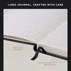 BEECHMORE BOOKS Lined Journal Notebook, 8.5 x 11.5 inch, A4 160 Lined Pages, Hardcover Leather Journals for Women, Men, Writing and Notebooks for Work - 120 GSM Thick Paper, Gifts Box Included