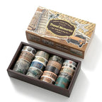 18 Rolls Travel Washi Tape Set journaling Tape for Crafts and Journaling DIY Scrapbook Tape for journaling Scrapbooking Supplies washi Tape for Scrapbooking