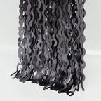 4 Pack Wavy Grey Foil Fringe Curtains Party Decorations - 3.3 ft x 6.6 ft Tinsel Curtain Backdrop for Birthday Bachelorette Wedding Birthday Disco Party Decorations