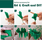 PartyWoo Crepe Paper Streamers 4 Rolls 328ft, Pack of Bluish Green Party Streamers, Crepe Paper for Birthday & Wedding Decorations (1.8 in x 82 Ft/Roll)