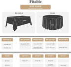 Fitable 8 Pack Rectangle Tablecloths: Stain Resistant Wrinkle Free Table Clothes, Washable Reusable Polyester Table Covers for Wedding Christmas Party Birthday Banquet Reception(Red, 60x102 Inch)