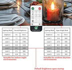 HL Rechargeable Waterproof Tea Lights,100H+ Highly Bright Led Flameless Candles,Magnetic Charging Battery Candles with Remote,Electric Votive Candles for Home Halloween Christmas Decorative-12pcs