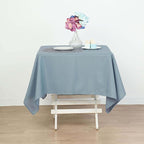 Efavormart 54x54 Dusty Blue Wholesale Linens Seamless Polyester Square Linen Tablecloth for Wedding Banquet Party Restaurant