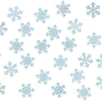 200PC Blue Glitter Snowflake Confetti Winter Wonderland Table Decorations Snowflakes Table Scatter for Christmas Birthday Baby Shower Party Decor Supplies