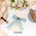 Baby Blue Dusty Blue Handmade Chiffon Ribbon,1.5" x 21Yd Frayed Silk Ribbons for Wreaths Bridal Flower Bouquet Christmas Gift Wrapping Wedding Decor Invitations Decorations (7Yards X 3 Rolls)
