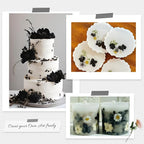 78 Pcs Black and White Dried Pressed Flowers with Tweezer, Halloween Themed Real Dried Flowers Leaves for DIY Crafts Resin Molds, Dried Flowers for Autumn Halloween Decorations