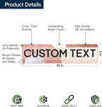 Custom Sign, Custom Street Sign, 11 Font Colors, 13 Font Styles, 4 Hole Options, 22 Sizes, 3x12 Inches, Rust Free DiBound, Fade Resistant, Made in USA by My Sign Center (Mid-Century Modern 1)