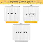 White Backdrop Curtains Wedding Background Drapes White Drapes for Backdrop Decoration Photography Video Studio Props 10x12FT TAYHQ001