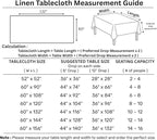 Solino Home Linen Red Tablecloth 60 x 132 Inch - 100% Pure Linen Rectangular Tablecloth - Machine Washable Table Cloth for Christmas, Fall, Autumn - Fete