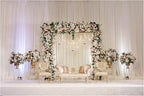 White Backdrop Curtains Wedding Background Drapes White Drapes for Backdrop Decoration Photography Video Studio Props 10x12FT TAYHQ001