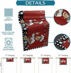 Red Chef Gourmet Cotton Linen Table Runner for Dining Kitchen, Wedding Outdoor Party Tablerunners Decoration, Black White Check Plaid Funny Kitchen Dresser Scarf Coffee Tablecloth Runners 13x36 Inches