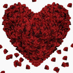 1000 Pieces Rose Petals, Artificial Silk Rose Petals, Dark Red Dot Black, Classic/Elegant/Romantic Style, Flat, Indoor Use, Wedding/Anniversary Decor