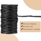 Syhood 65 Feet Floral Wire Rustic Vine Bind Wire for Craft Wrapping Flower Bouquets (Black,1 Roll)