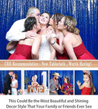 ShinyBeauty Sequin Backdrop Royal Blue 8FTx10FT Glitter Backdrop Photography Background 96Inchx120Inch Blue Shimmer Sequin Fabric Photo Booth Backgrounds for Wedding Banquet Graduation Prom Event