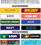 Custom Signs Outdoor Metal - 16 x 4 Personalized Aluminum Rust-Proof Entrance Hazard Intersection Parking Street Signs，Decorative Sign