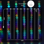 KPORE Smart Fairy Curtain Lights – 300 LED Color-Changing String for Indoor/Outdoor Decor – Christmas, Weddings, Parties & Room Backdrop