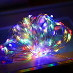 btfarm 12 Pack Fairy Lights Battery Operated, 7FT 20 LED Mini String Lights Waterproof Silver Wire for Mason Jars Centerpiece Table Crafts Bedroom Christmas Decoration,Colourful