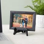 Juvale 6-Pack Wooden Plate Stands for Display - 6-Inch Black Compact Tabletop Wood Easels - Lightweight & Sturdy Plate Holder Stands for Photos & Artwork